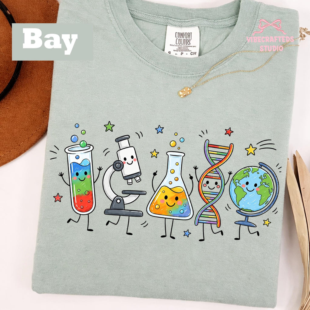 Science Supplies Comfort Colors Science Teacher Stem Biology Chemistry Tee Back School Teacher (2)