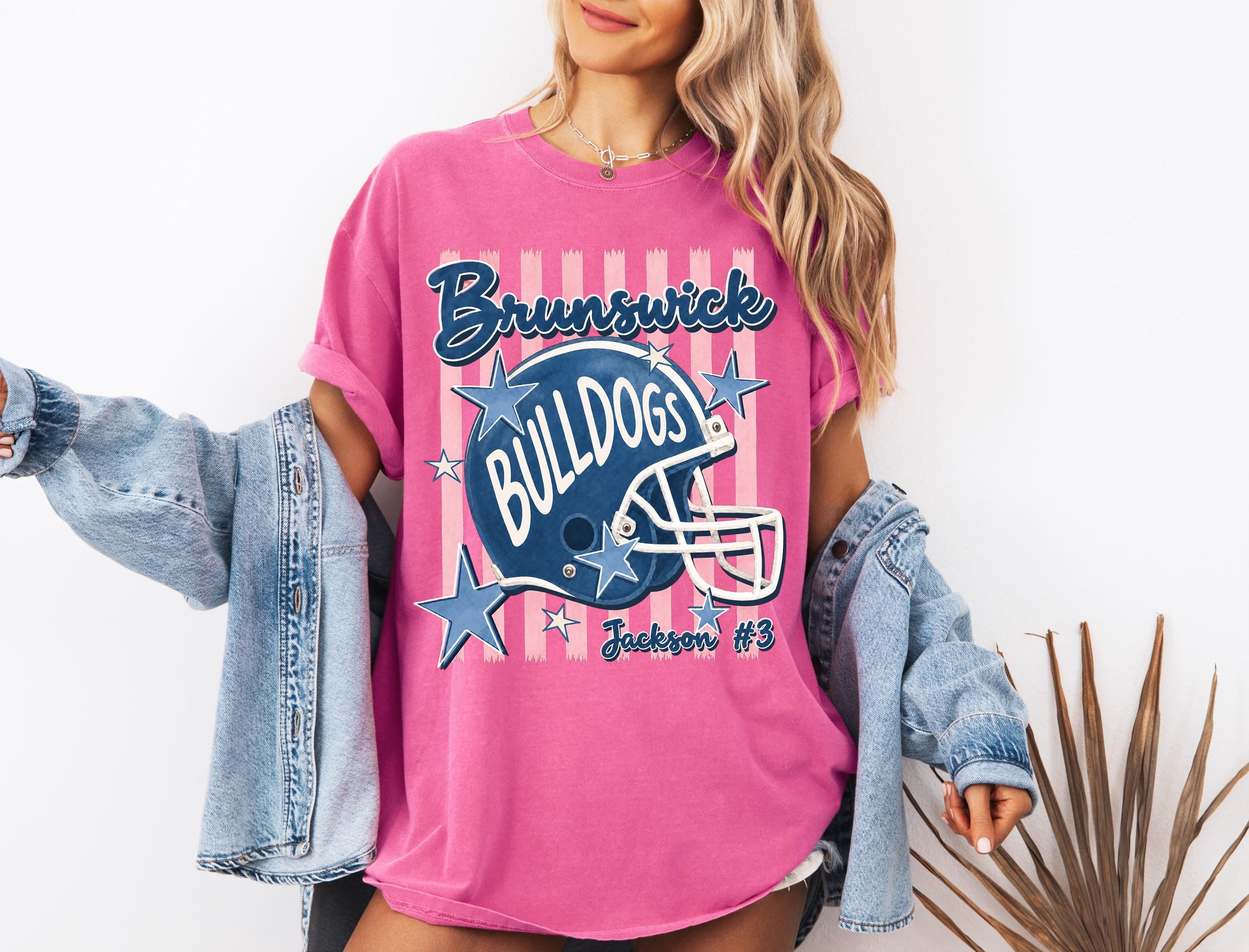 Custom Mascot Stripe Tee Personalized Football Tee Custom Football Game Day School Pride Team Spirit Football (3)