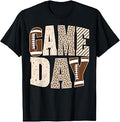 American Football Lover Game Day Leopard Cheetah Football (1)