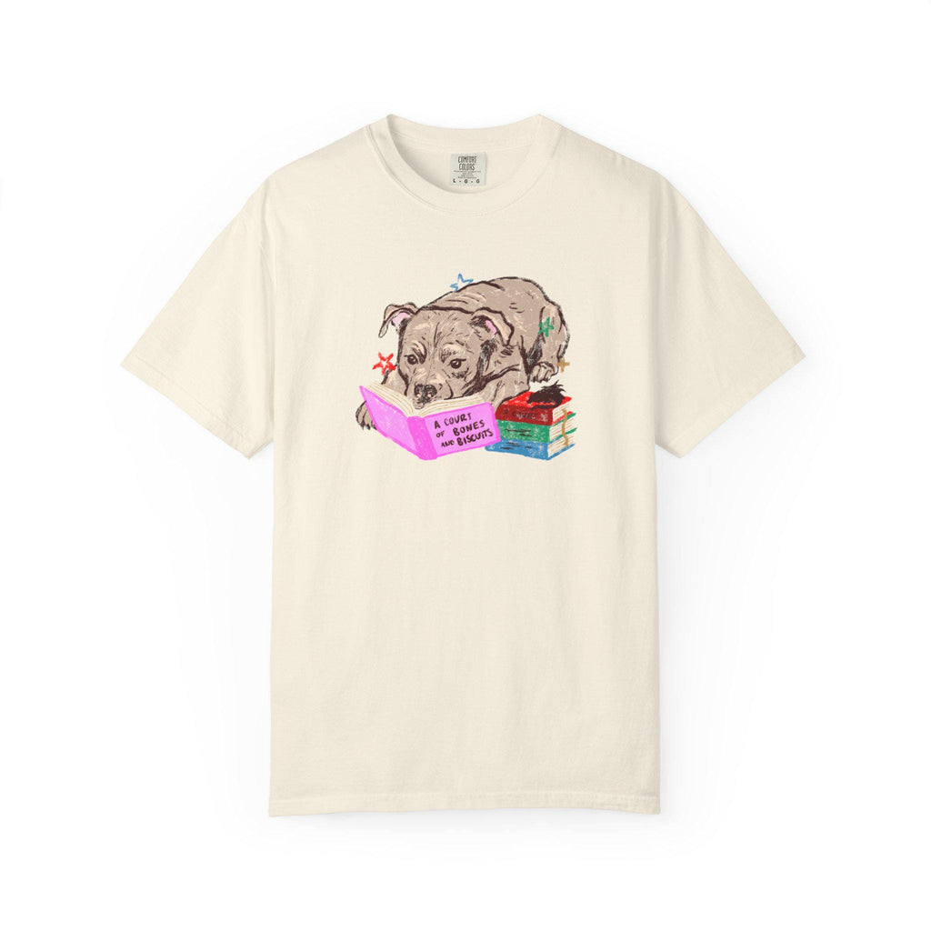 Staffordshire Bull Terrier Book Lover Staffy Reading Fantasy Reader Booktok Dog Tee Dog Mum Comfort Color (2)