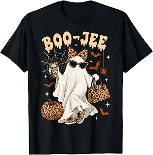 Halloween Boo Jee Ghost Leopard Boo Jee Girl Halloween Unisex T-shirt, Sweatshirt, Hoodie (1)
