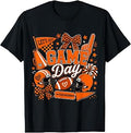 Game Day Football Season Black Orange Cheer Unisex T-shirt, Sweatshirt, Hoodie (1)