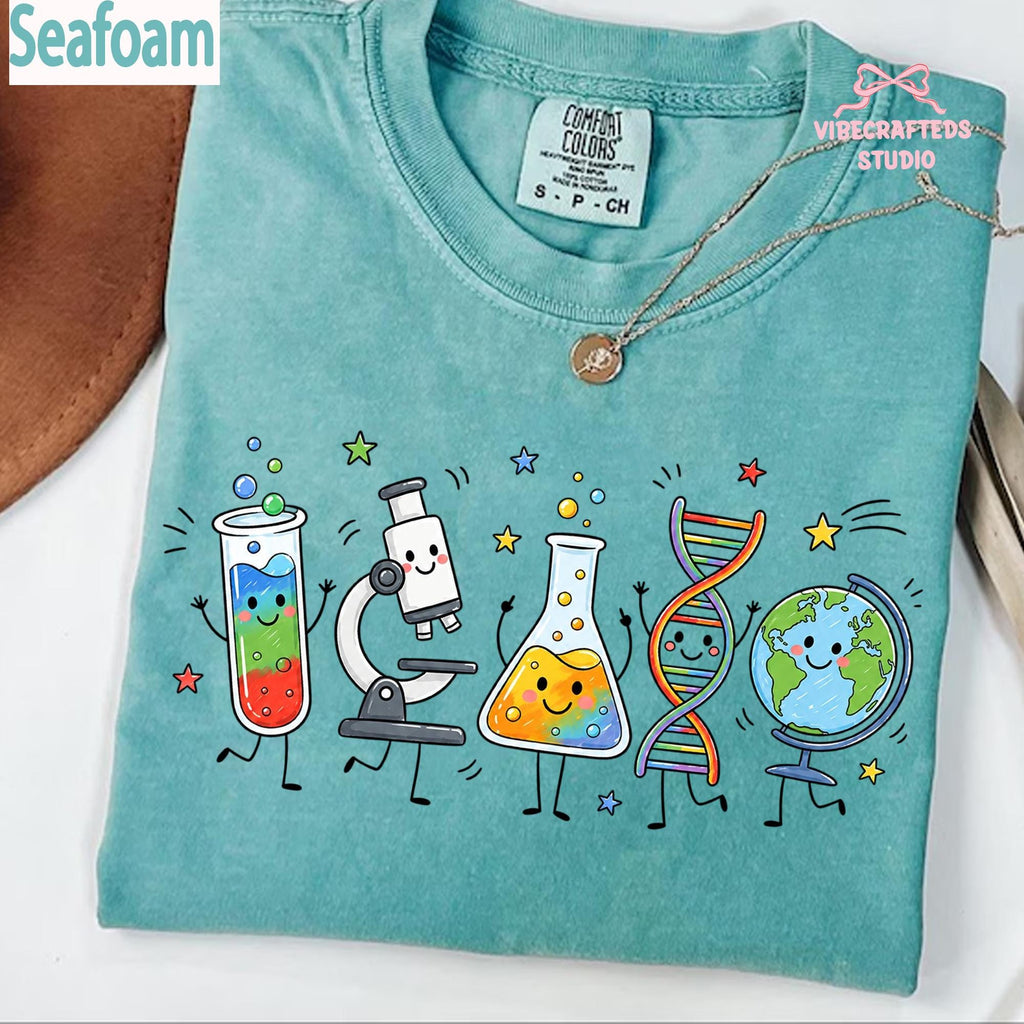 Science Supplies Comfort Colors Science Teacher Stem Biology Chemistry Tee Back School Teacher (4)