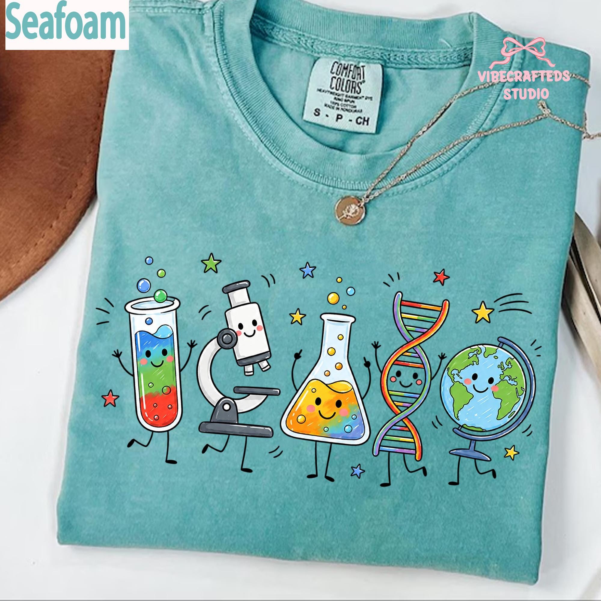Science Supplies Comfort Colors Science Teacher Stem Biology Chemistry Tee Back School Teacher (4)