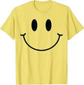 70s Yellow Smile Face Happy Smiling Face Retro Unisex T-shirt, Sweatshirt, Hoodie (1)