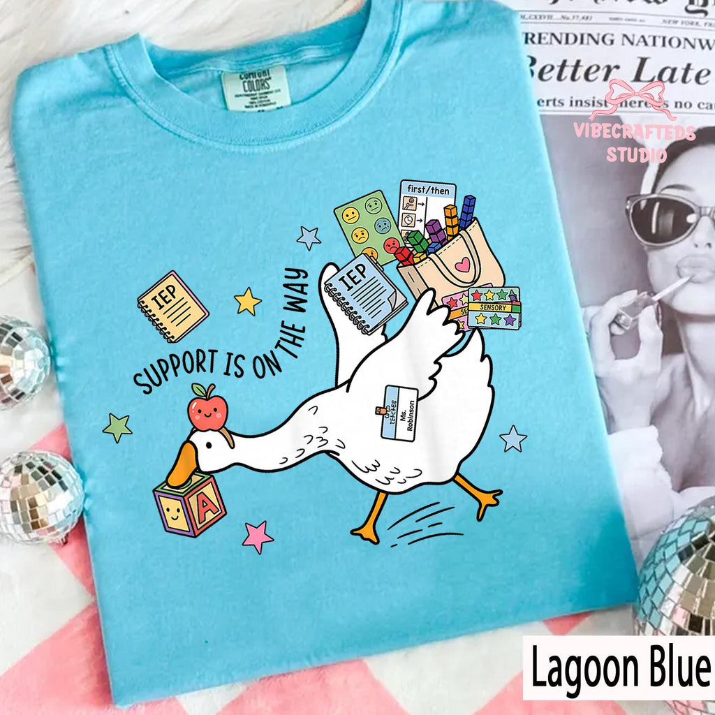 Support Way Silly Goose Comfort Colors Education Teacher Goose Iep Tools Tee Sped Teacher Support Tee (4)