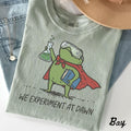 Comfort Colors Science Teacher Tee Frog Weird Medieval Science Back School Science Department Crew Squad (1)