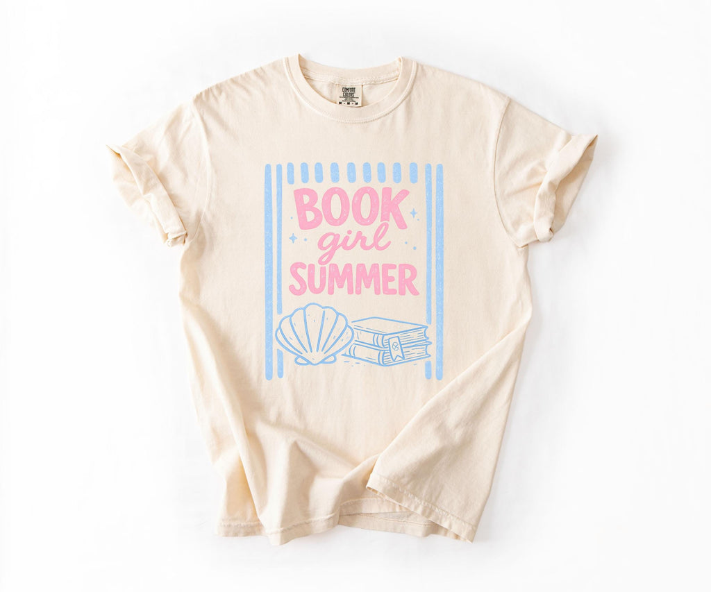 Book Lover Book Girl Summer Tee Coastal Reader Book Club (2)