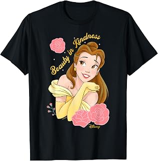 Princess Belle Kindness Floral Art Unisex T-shirt, Sweatshirt, Hoodie (1)