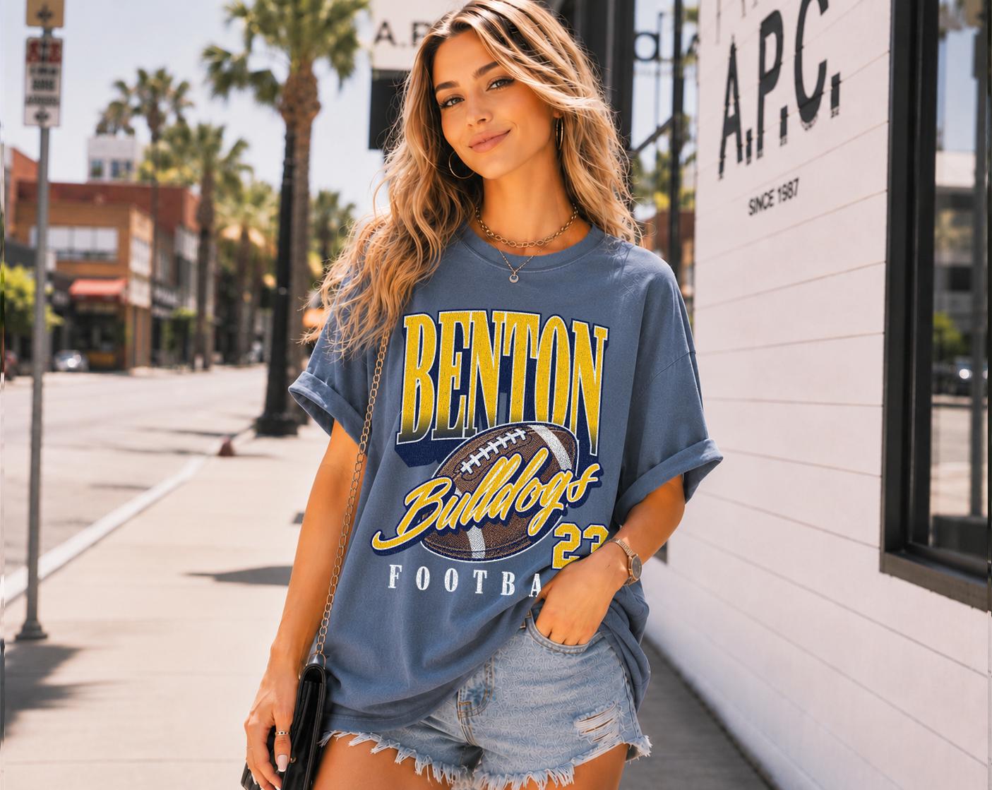 Vintage 90'S Football Custom Football Tee Retro Football Game Day Name Number (3)
