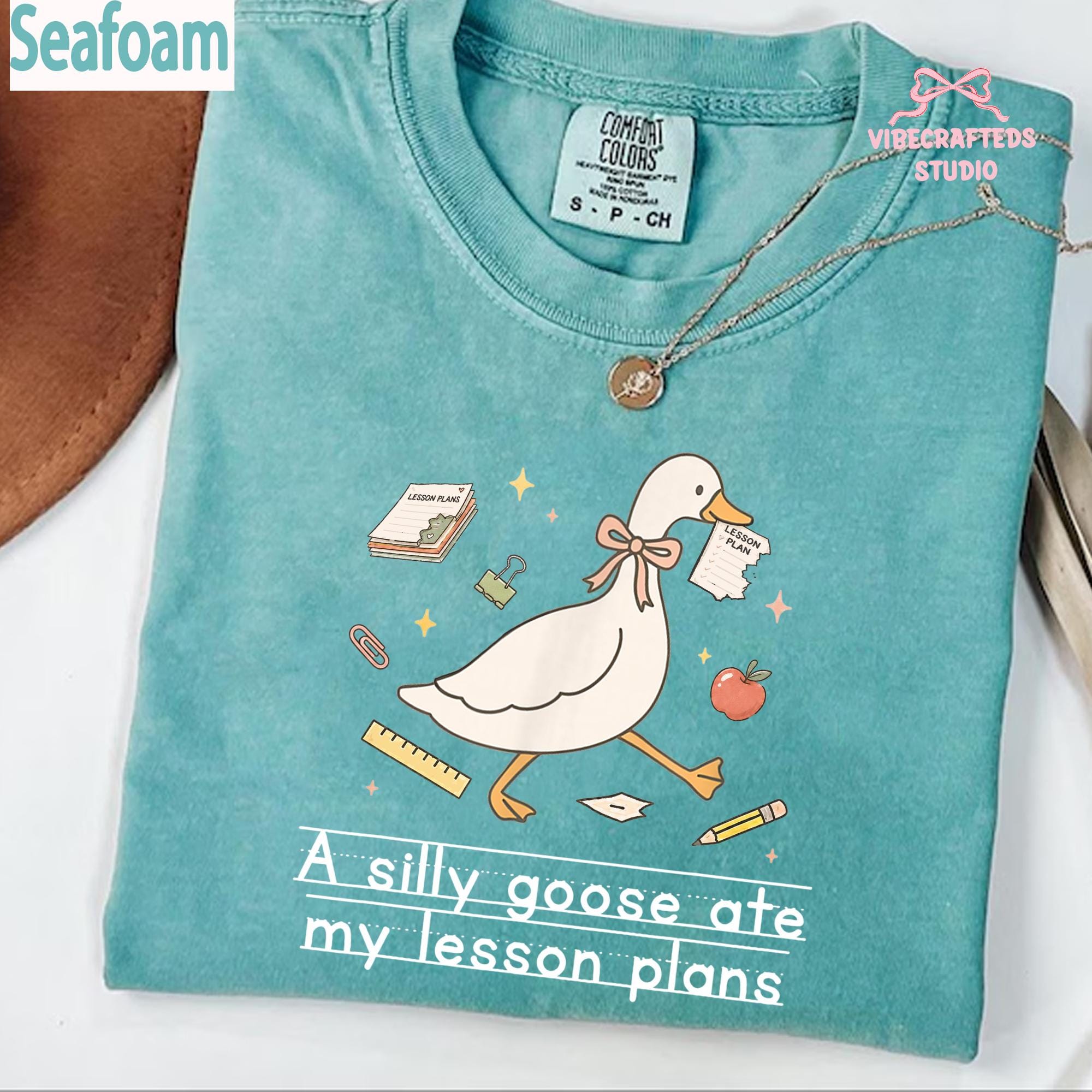 Goose Silly Goose Ate Lesson Plans Comfort Colors Goose Teacher Tee Back School Teacher Lesson Plan (1)