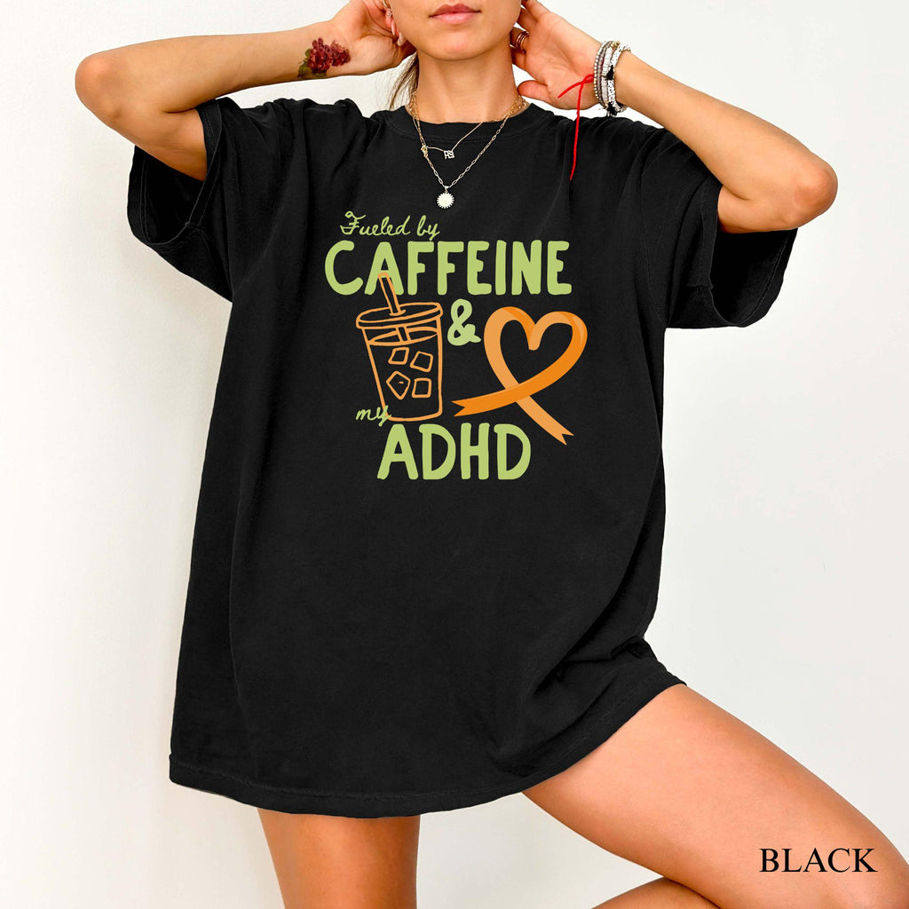 Adhd Adhd Awareness Month Adhd Neurodiversity Overstimulated Mental Health Comfort Colors Tee (1)