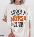 Spooky Nurse Club Nurse Halloween Halloween Nurse Registered Nurse Nurse Work Ghost Halloween Tee (1)