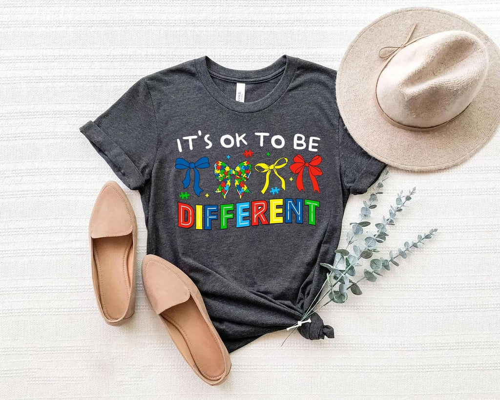 It'S Ok Differen Autism Support Awareness Tee Autism Advocacy Mental Health (3)