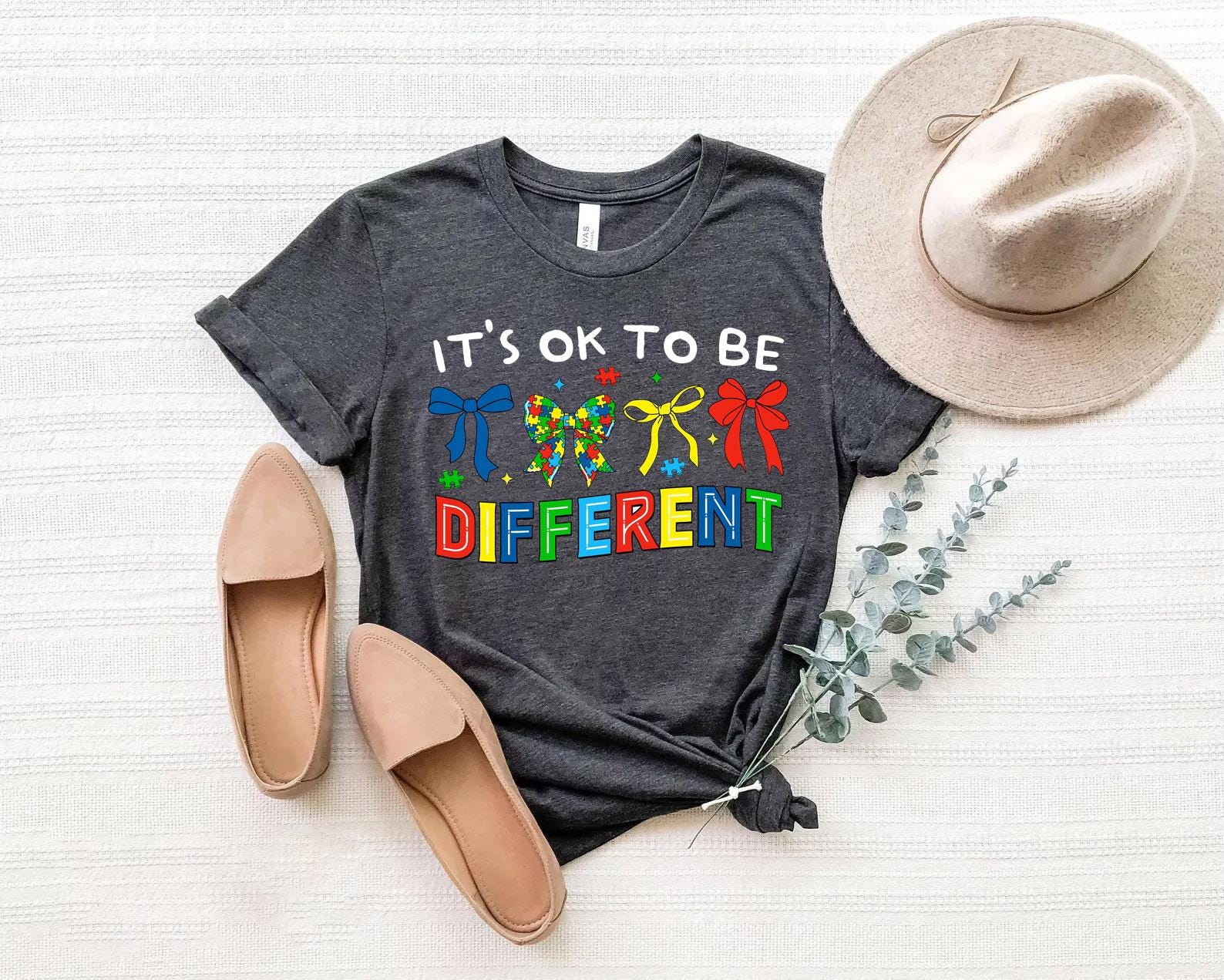 It'S Ok Differen Autism Support Awareness Tee Autism Advocacy Mental Health (3)