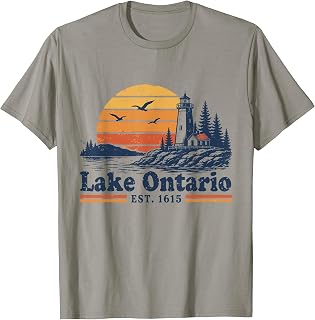 Lake Ontario Retro Sunset Vintage Unisex T-shirt, Sweatshirt, Hoodie (1)