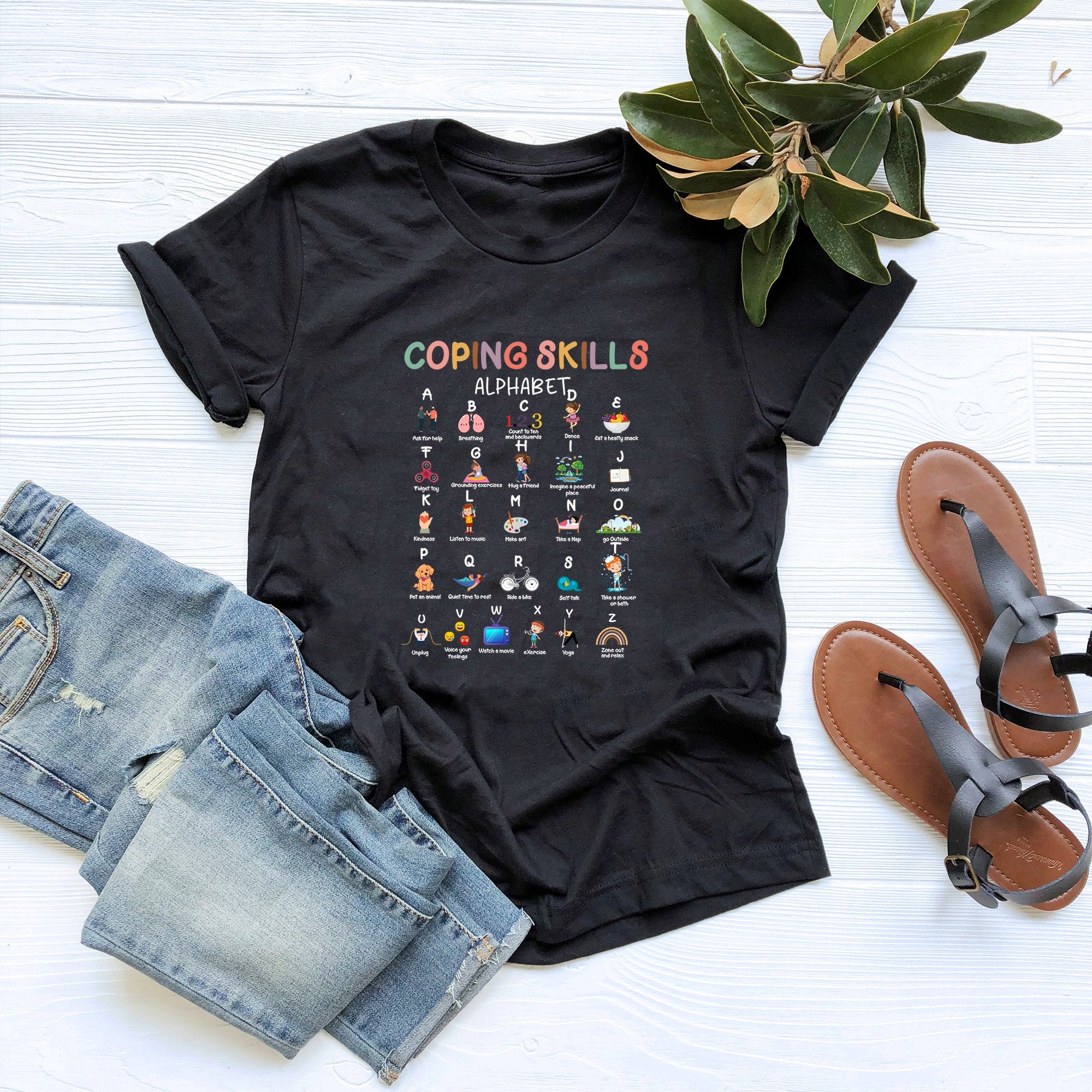 Coping Skills Alphabe Mental Health School Counselor Psychologis School Social Worker Social Worker (3)