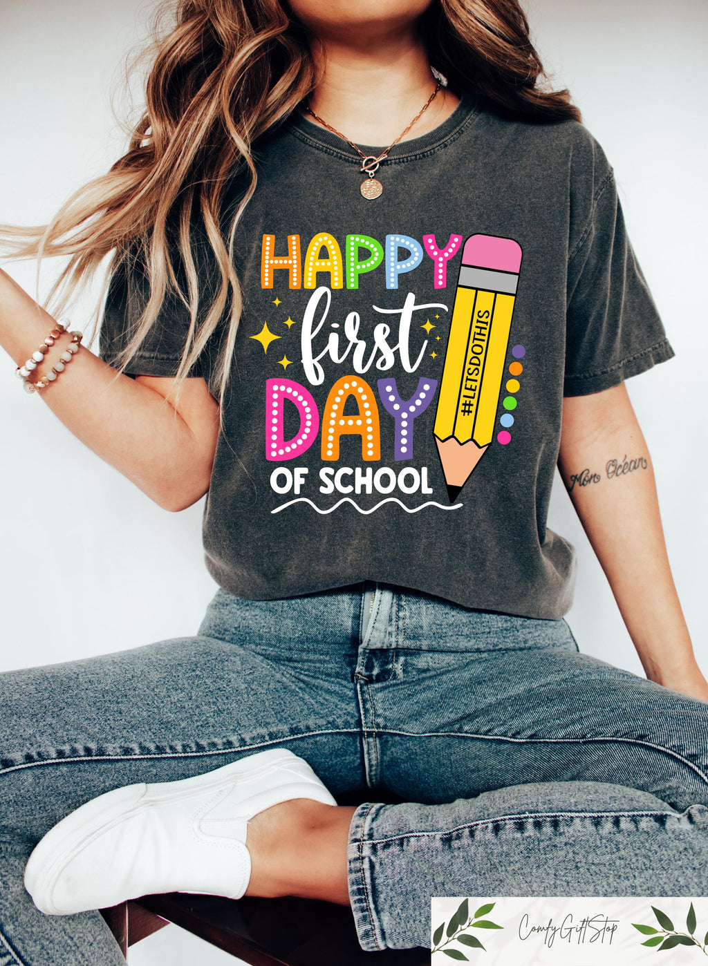 Happy First Day School Teacher Squad First Day School Back School Teacher (1)