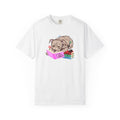 Staffordshire Bull Terrier Book Lover Staffy Reading Fantasy Reader Booktok Dog Tee Dog Mum Comfort Color (1)