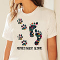 Never Walk Alone Paw Dog Flower Dog Friends Dog Lover Dog Lovers Dog Dog Lovers Mother'S Day (1)