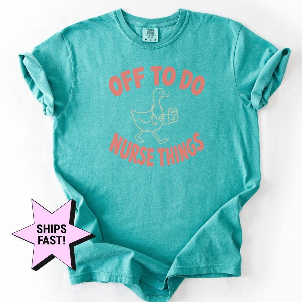 Off Nurse Things Nurse Tee Comfort Colors Nursing Student Rn Nurse Life Nurse Graduation (3)