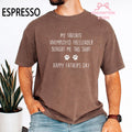 Favorite Unemployed Freeloader Bought Dog Dad Tee Fathers Day Dog Pet Lover Humor Comfort Colors (1)