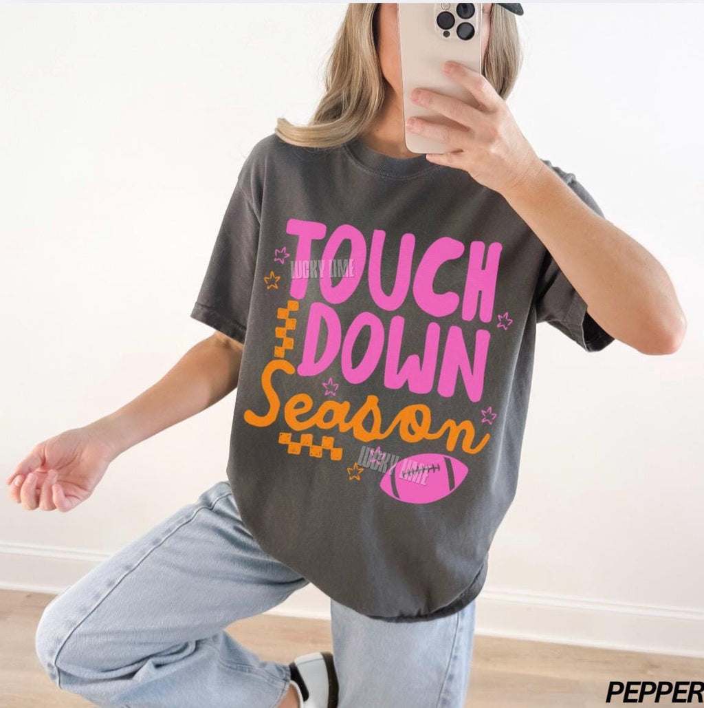 Touchdown Season Football Game Day Tee Football Season Team Spirit Comfort Colors Football Football Mom (4)