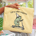 Comfort Colors Support Staff Paraprofessional Back School Silly Nurse Frog Iced Coffee Tee Elementary School Assistant (1)