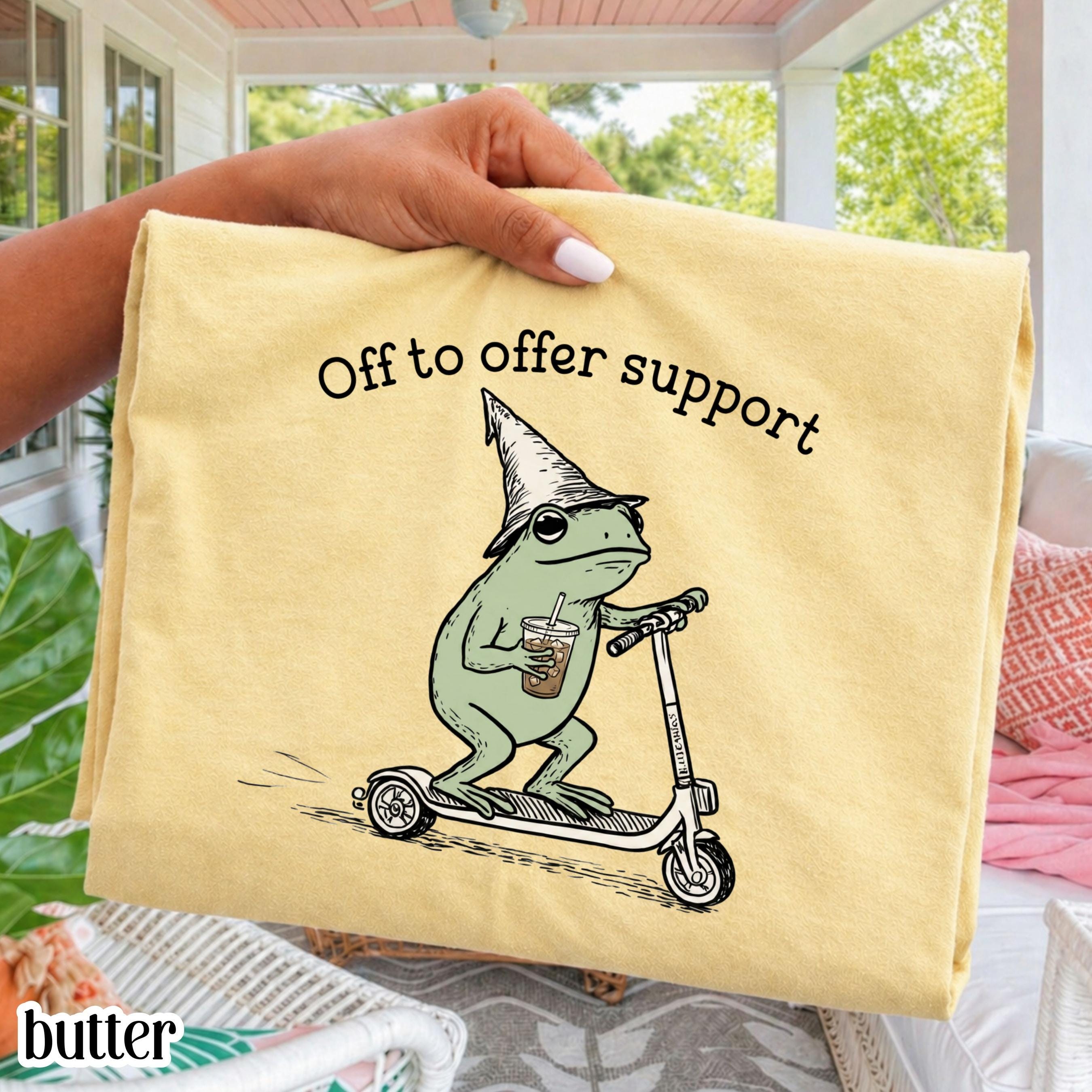 Comfort Colors Support Staff Paraprofessional Back School Silly Nurse Frog Iced Coffee Tee Elementary School Assistant (1)