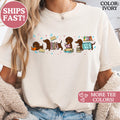 Comfort Colors Dachshund Book Lover Reading Wiener Dog Tee Bookish Doxie Dog Moms (1)