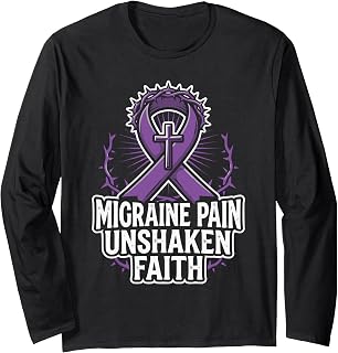Migraine Awareness Christian Jesus Christ Headache Unisex T-shirt, Sweatshirt, Hoodie (1)