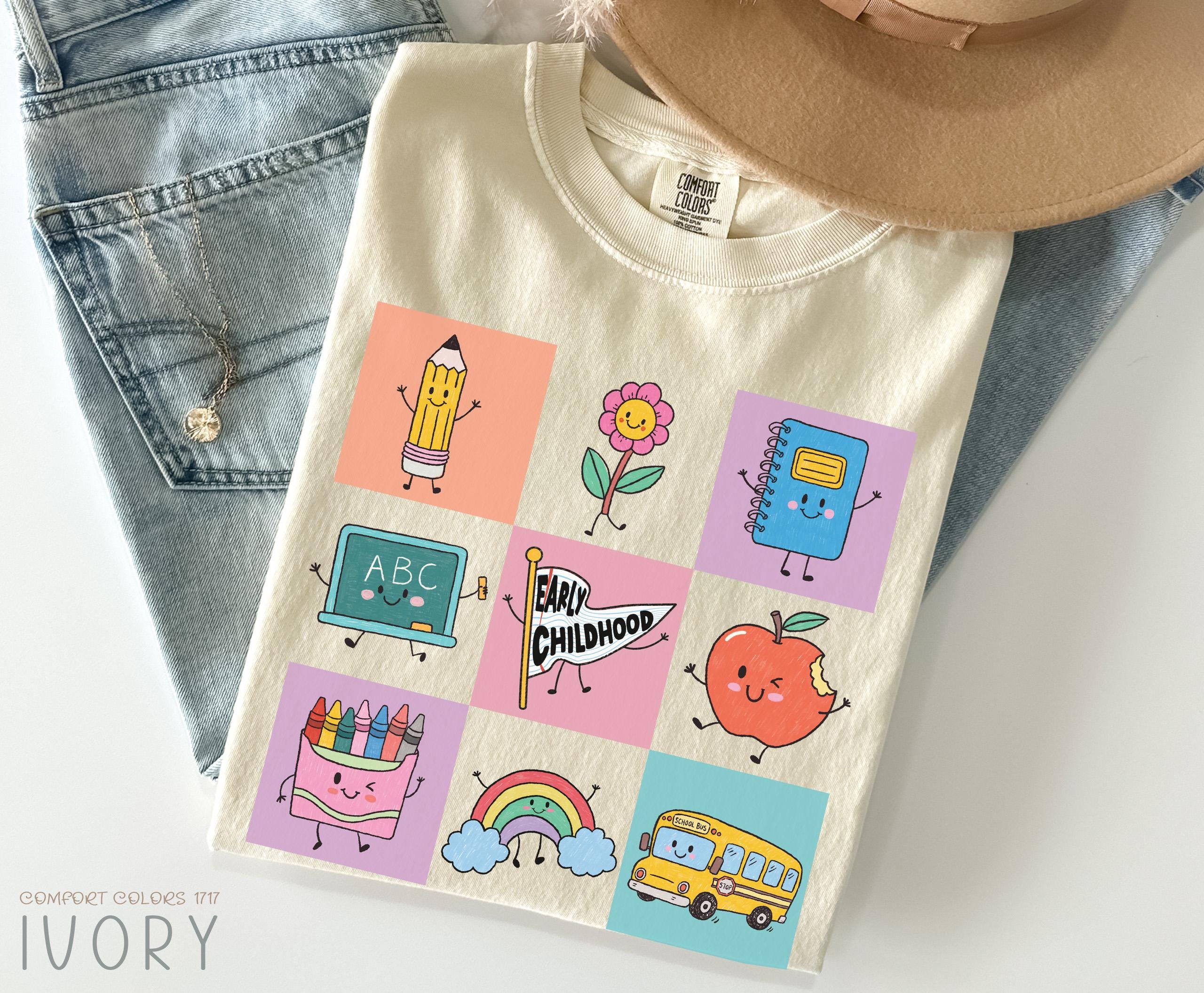 Early Childhood Daycare Teacher Team Ecse Teacher Pennant Flag Early Childhood Educator Tee Back School (3)