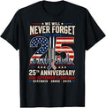 25th Anniversary September 11 2001 Memorial Day Usa Flag (1)
