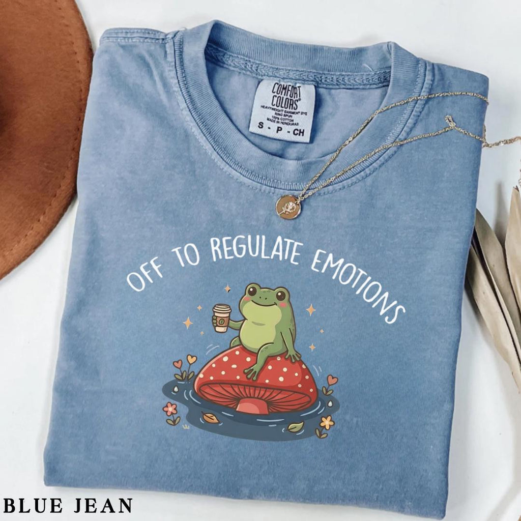 Comfort Colors Off Regulate Emotions Frog Mental Health Therapis Therapy Sel Counselor (2)