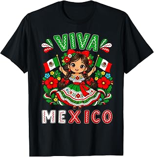 Mexican Girl Flag Independence Day Girl Viva Mexico Unisex T-shirt, Sweatshirt, Hoodie (1)