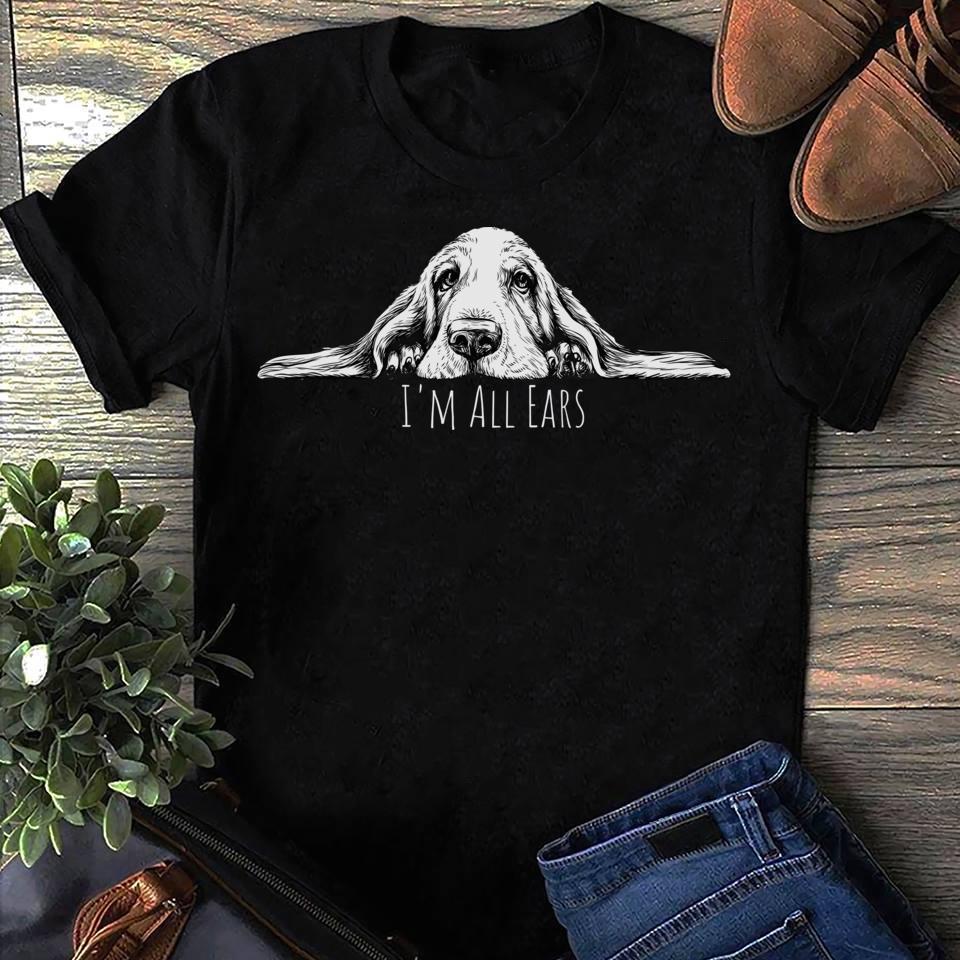 Basset Hound I'M Ears Dog Lover Unisex T-shirt, Sweatshirt, Hoodie (1)