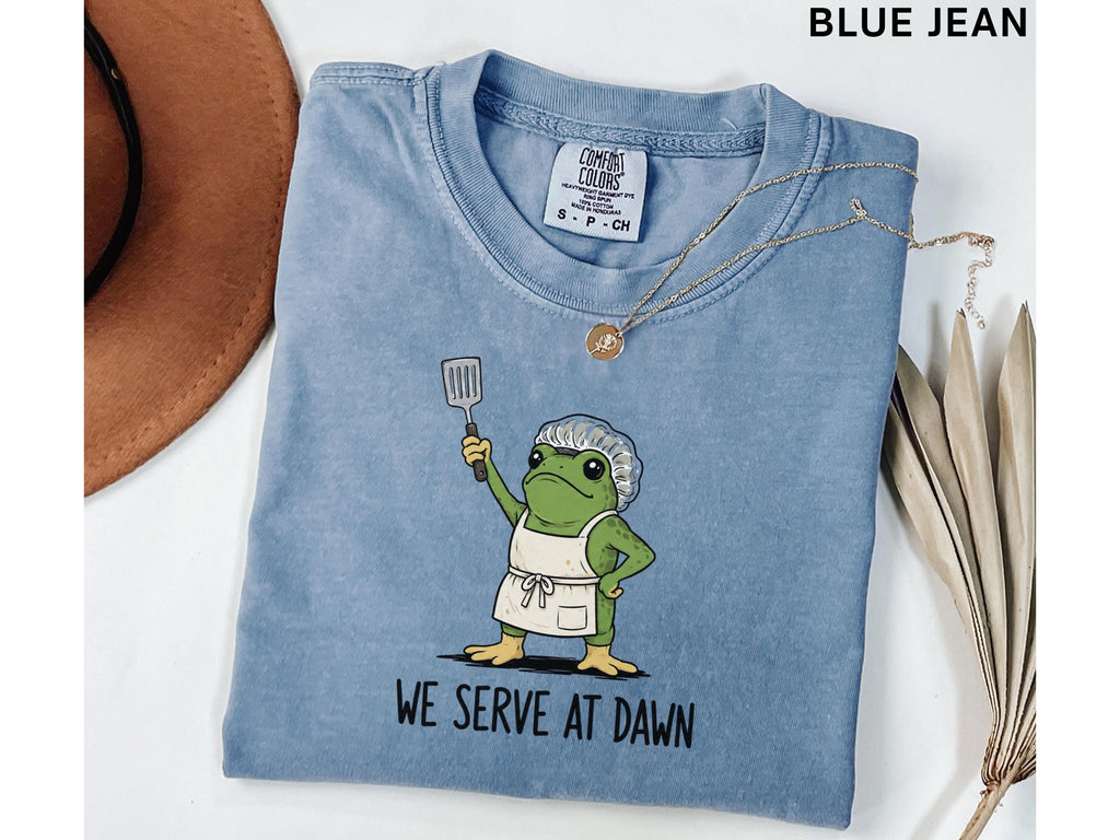 Lunch Lady Cafeteria Worker Frog School Staff Matching Tees Back School Lunch Lady Breakfast Humor (2)