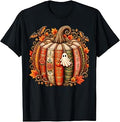 Halloween Fall Reading Pumpkin Book Teacher Kid Unisex T-shirt, Sweatshirt, Hoodie (1)