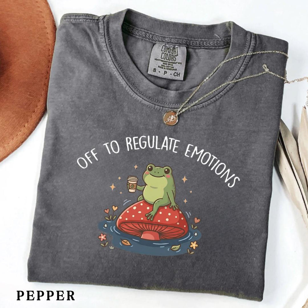 Comfort Colors Off Regulate Emotions Frog Mental Health Therapis Therapy Sel Counselor (3)