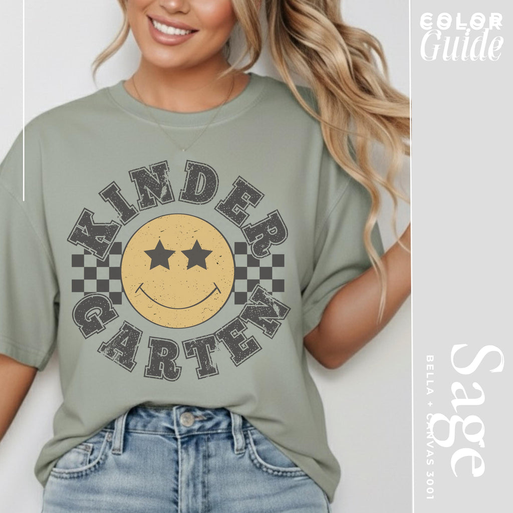 Retro Kindergarten Grade Teacher Kinder Grade Tee First Day School Matching Teacher Teacher Squad Vintag (3)