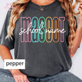 Custom Mascot School Name Comfort Colors Personalized School Spirit Tee Back School Teacher Studen Mascot Team (1)