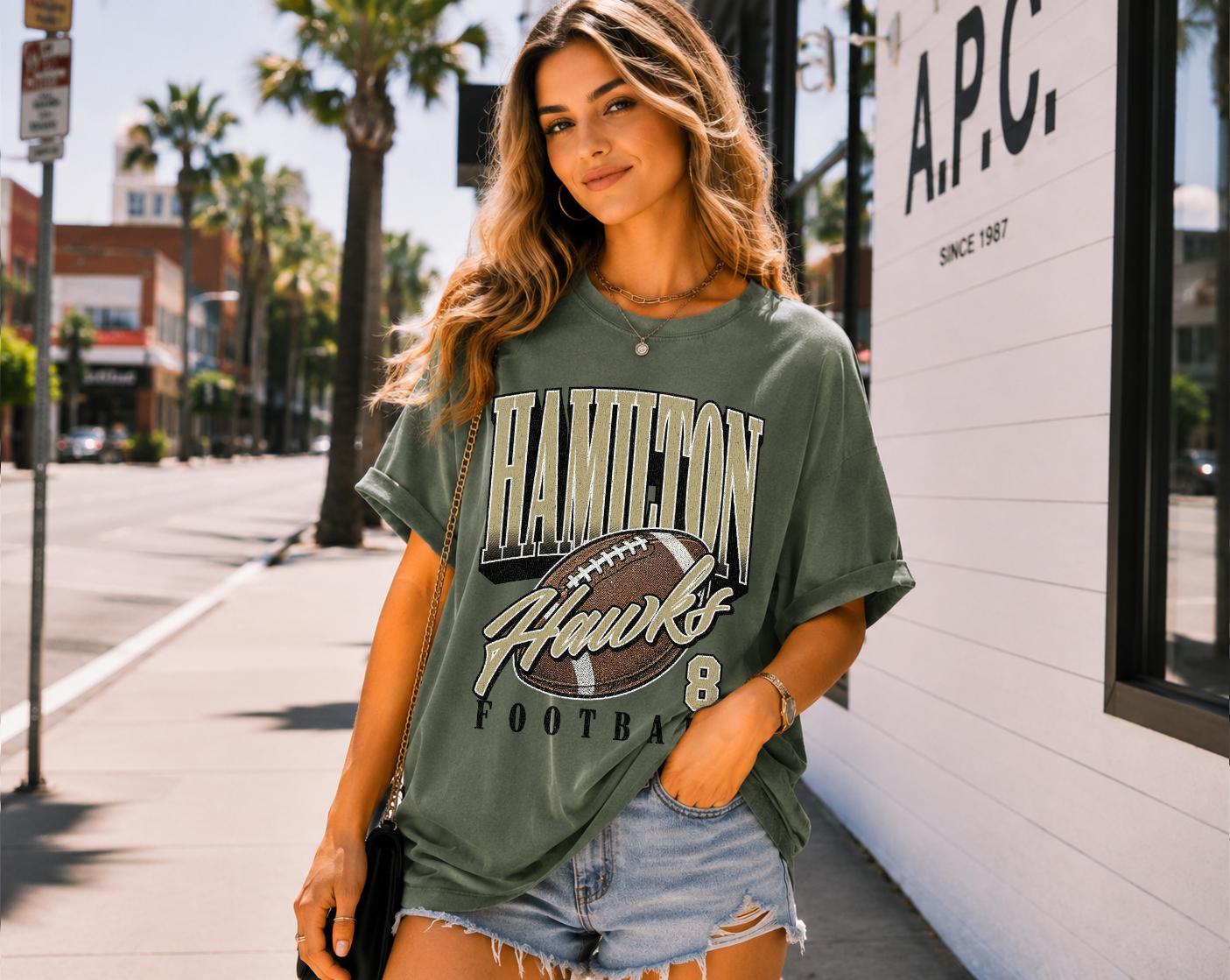 Vintage 90'S Football Custom Football Tee Retro Football Game Day Name Number (4)
