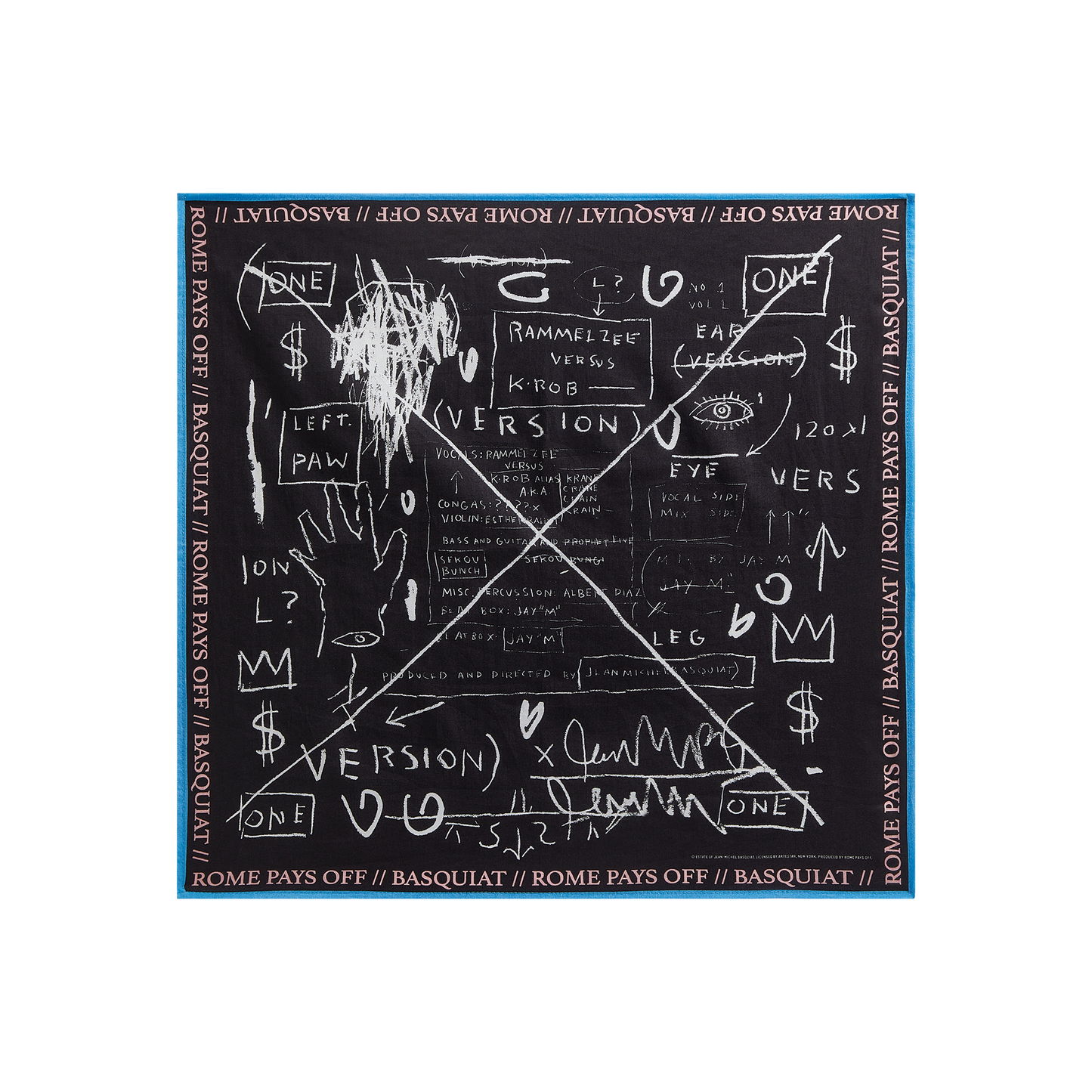Jean-Michel Basquiat "Beat Bop" Bandana
