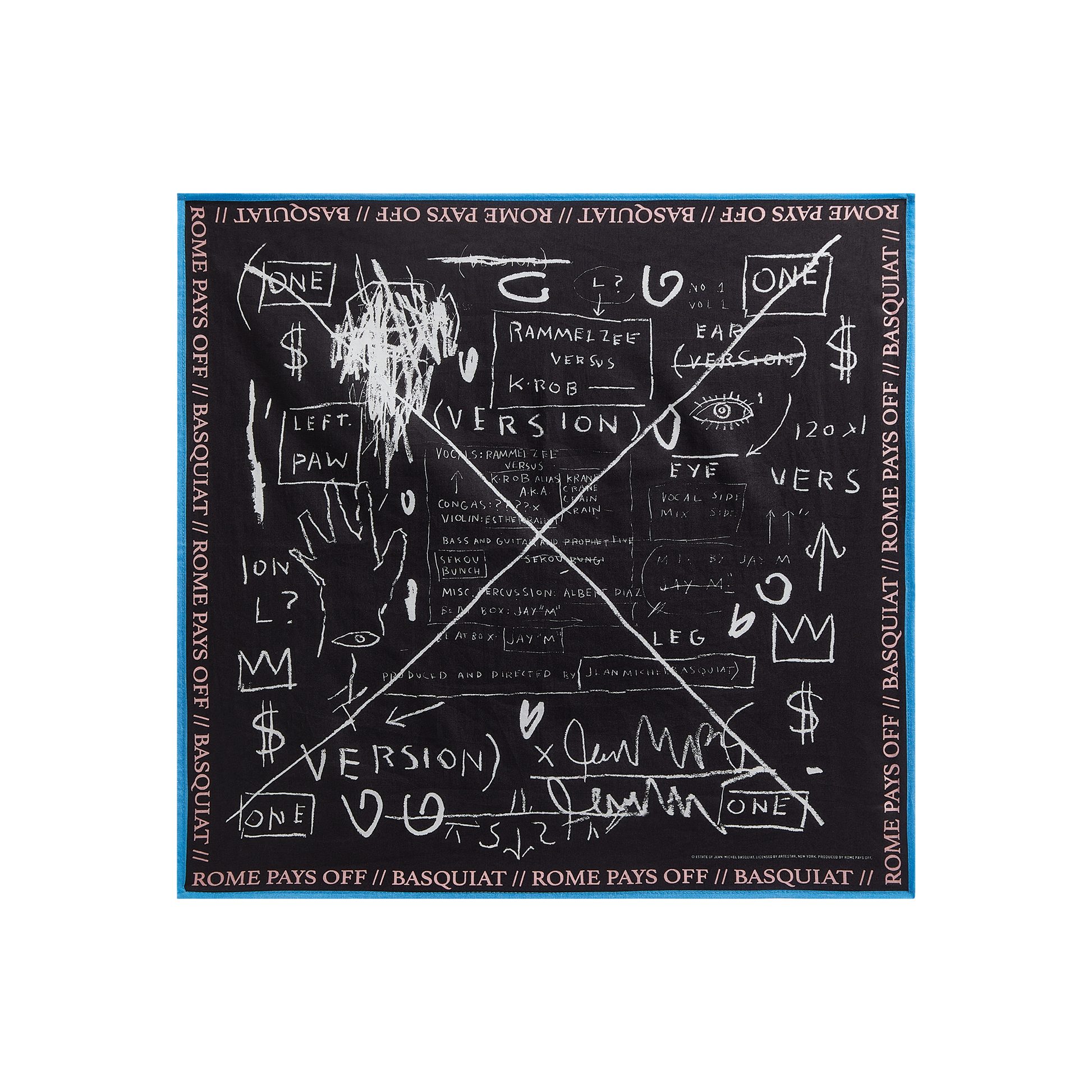 Jean-Michel Basquiat "Beat Bop" Bandana