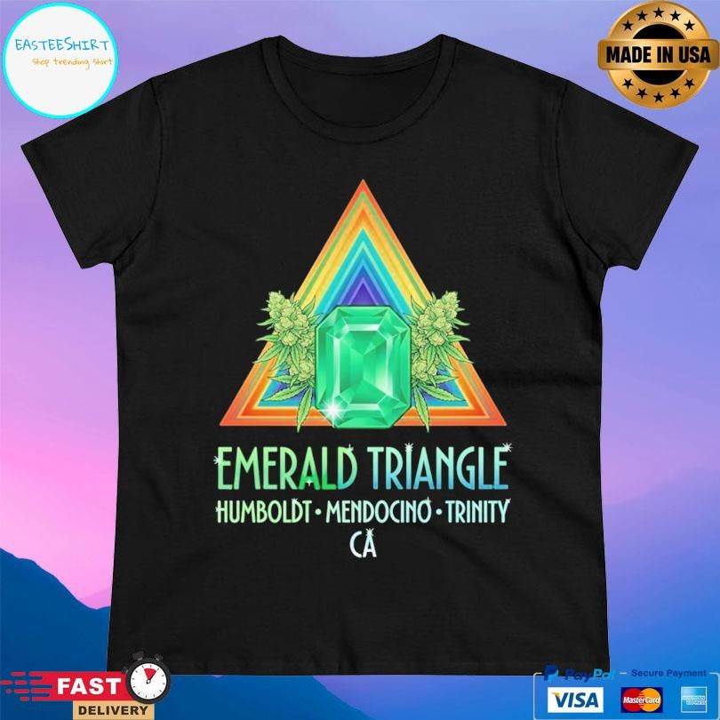 Emerald Triangle Humboldt Mendocino Trinity California Cannabis Growers Marijuana T-Shirts