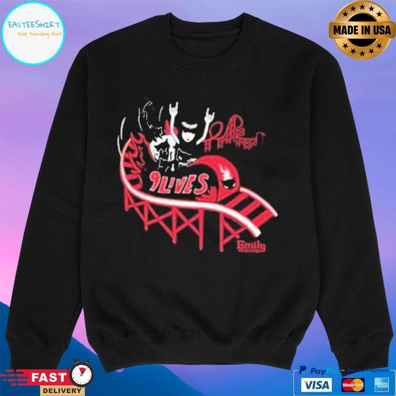 Emily Strange 9 Lives Rollercoaster Shirt