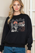 Women Country Graphic Comfy Pullover Sweater