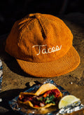 Tacos Chainstitch Rust Corduroy Hat, Western