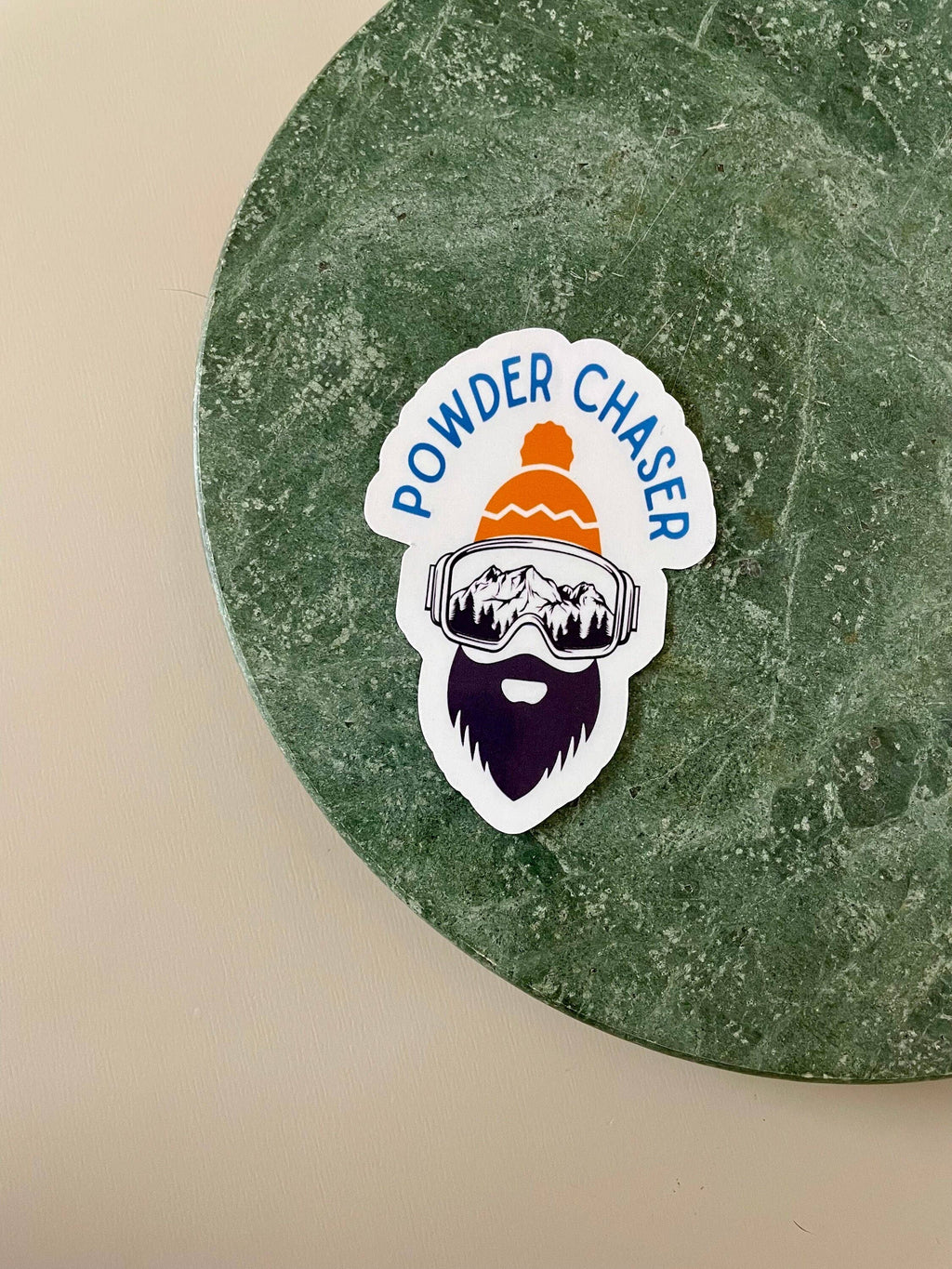 Skiing Snowboarding Die-Cut Sticker