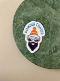 Skiing Snowboarding Die-Cut Sticker